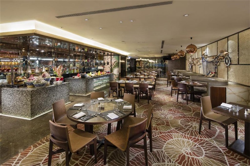 五星酒店自助餐台大理石布菲台取餐台