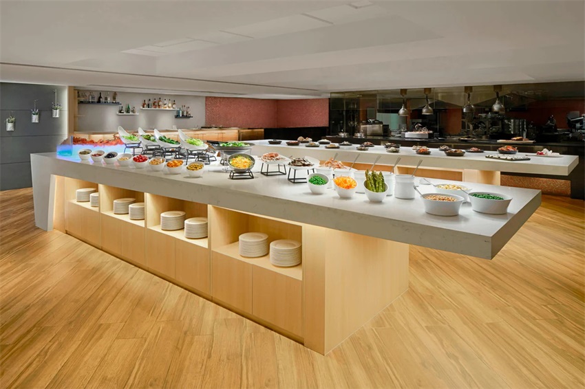星级酒店自助餐台