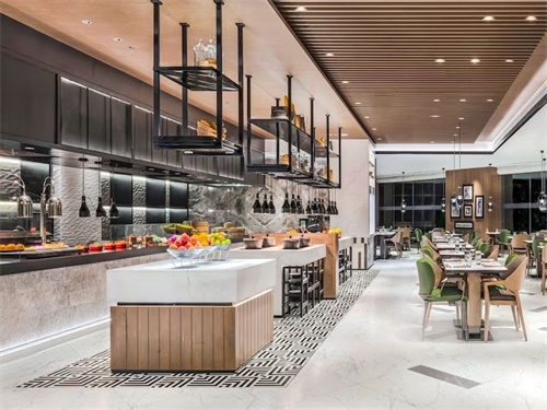 星级酒店自助餐厅自助餐台取餐台