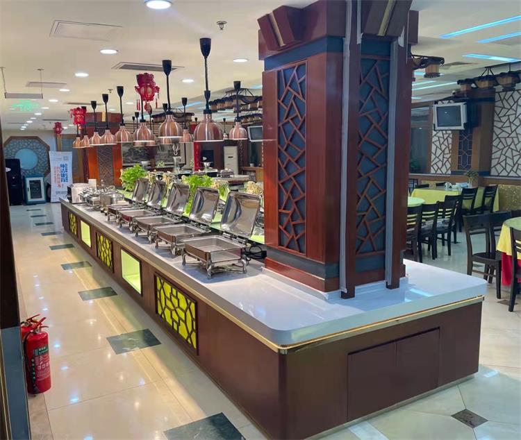 学校餐厅自选餐台_学校食堂自助餐台