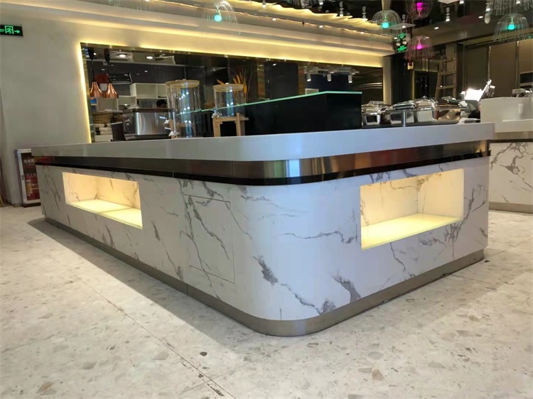 学校餐厅自选布菲台_酒店自助餐保温台