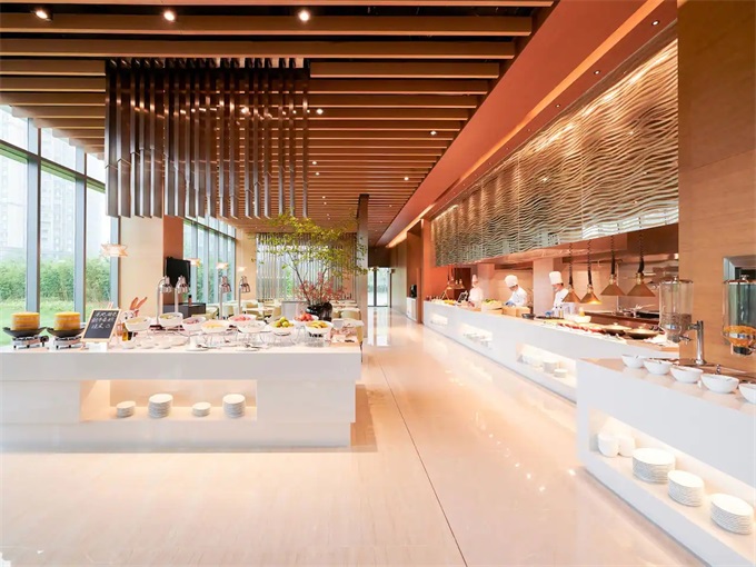 星级酒店自助餐台